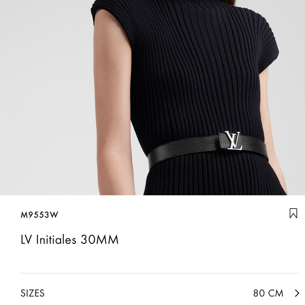 Louis Vuitton Initiales EPI leather women’s belt